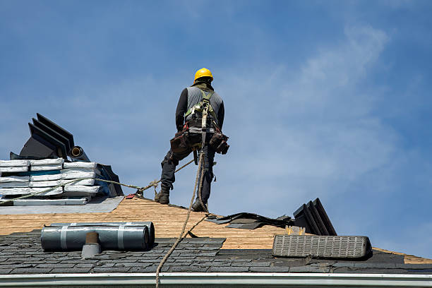 Professional Roof Installation technician working in Mc Kean, PA
